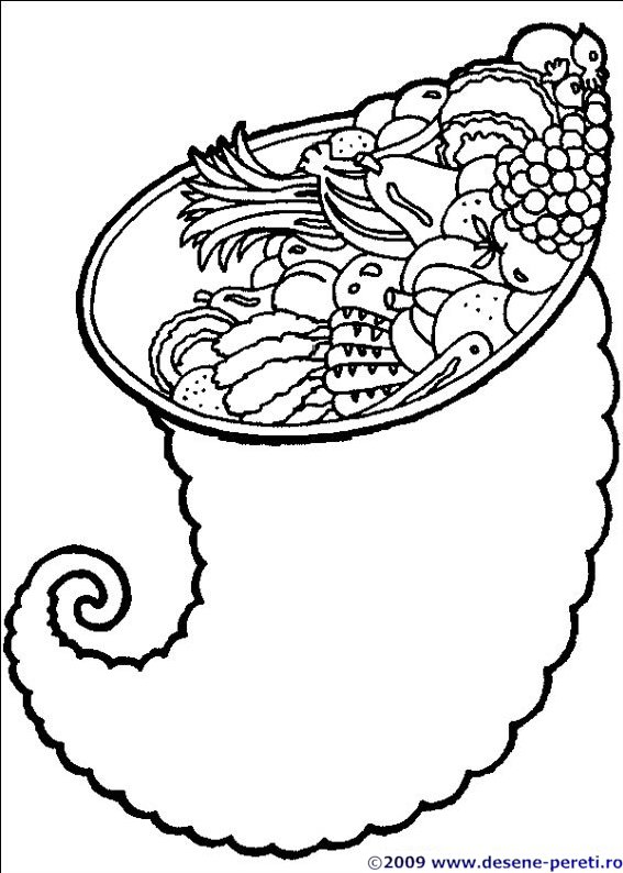 ziua recunostintei desene colorat